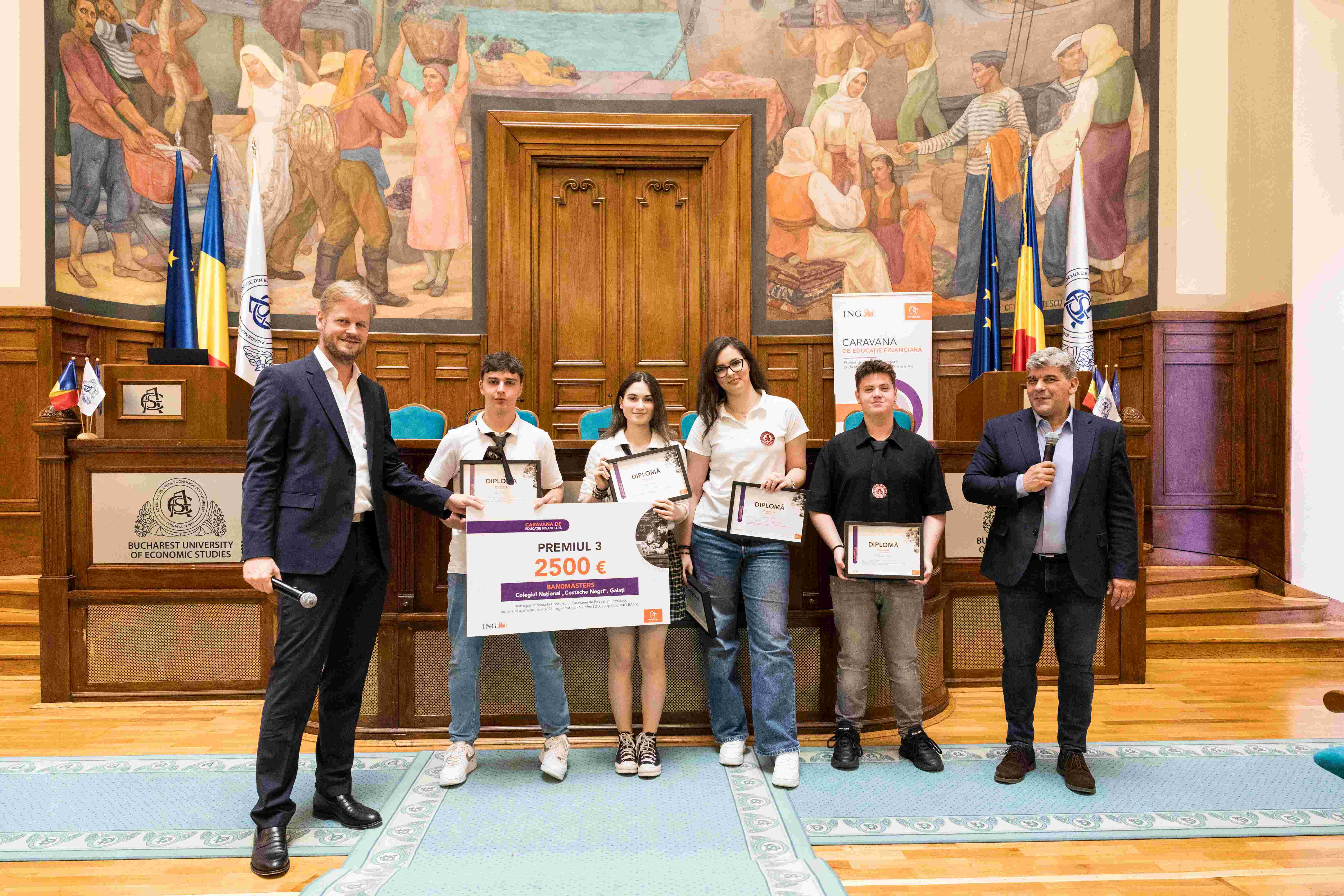 Elevii de la „Costache Negri”, premiați la un concurs național de afaceri