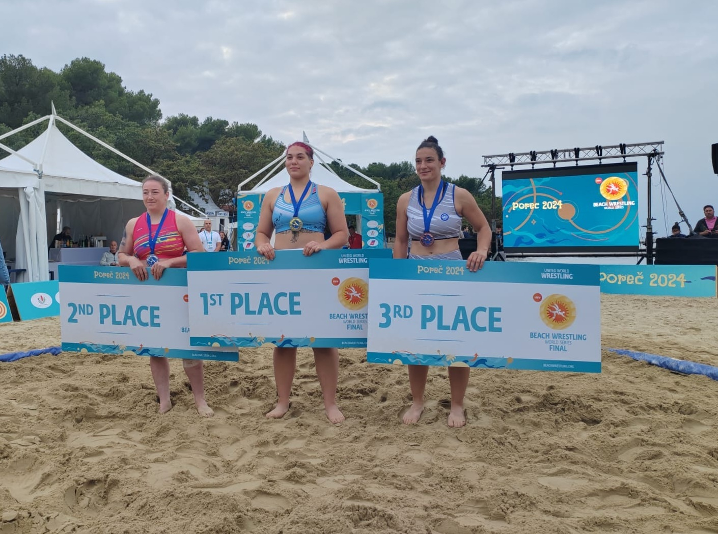 Luptătoare medaliată cu bronz