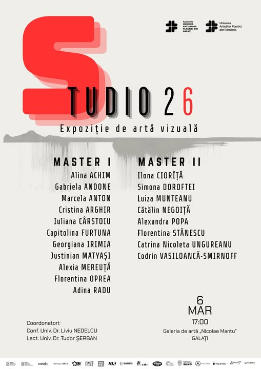 "Studio 26", o nouă expoziţie la Galeria „N. Mantu”