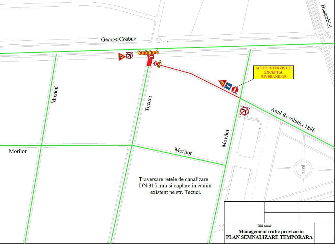 Încă o restricţie de trafic în municipiul Galaţi