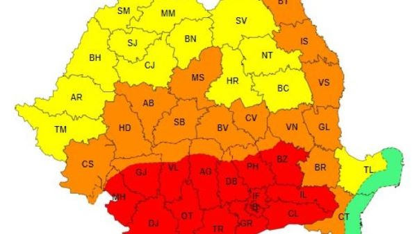 Val de căldură persistent și disconfort termic ridicat