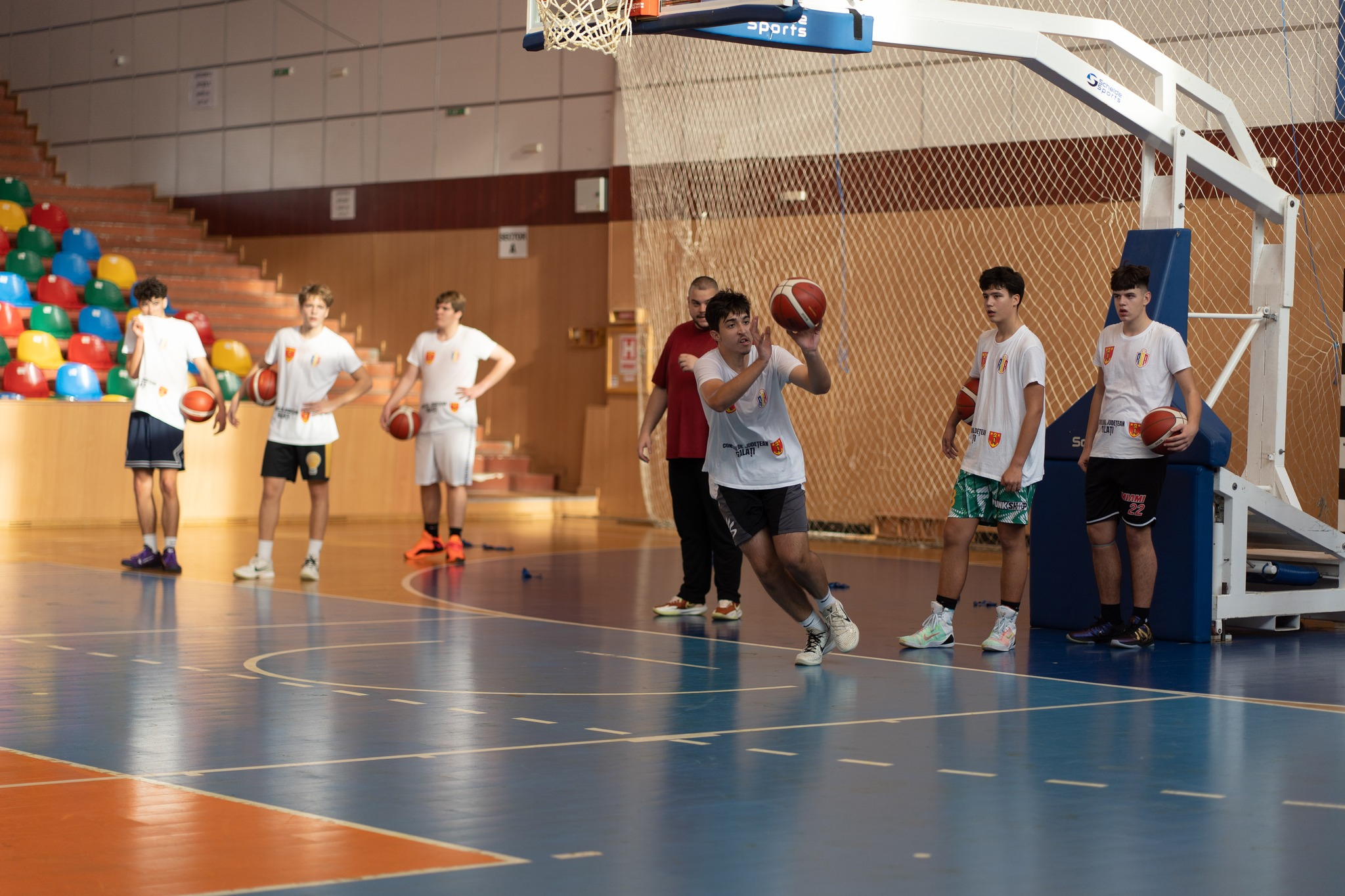 Amplă acțiune de pregătire pentru viitorii baschetbaliști