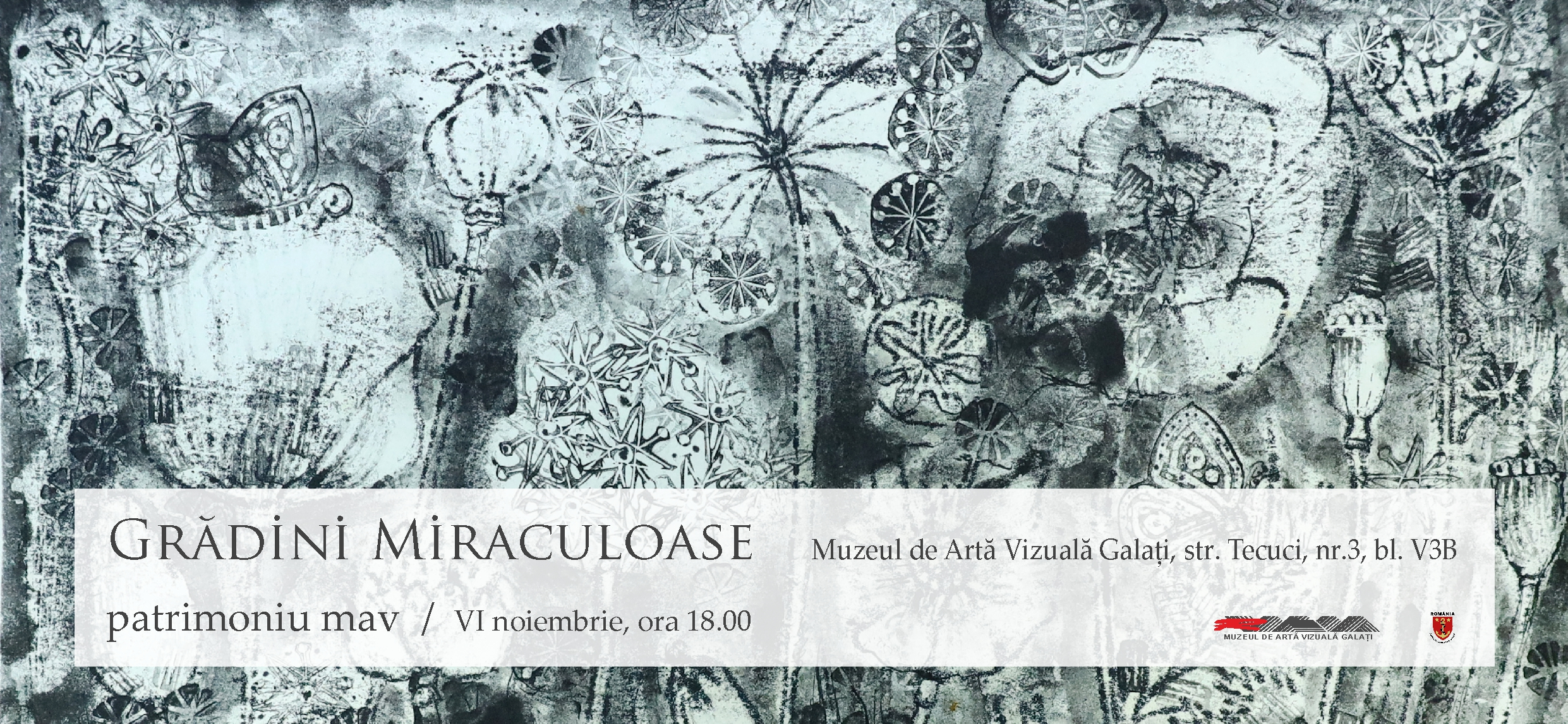 „Grădini miraculoase” - lucrări din colecția de grafică a Muzeului de Artă Vizuală