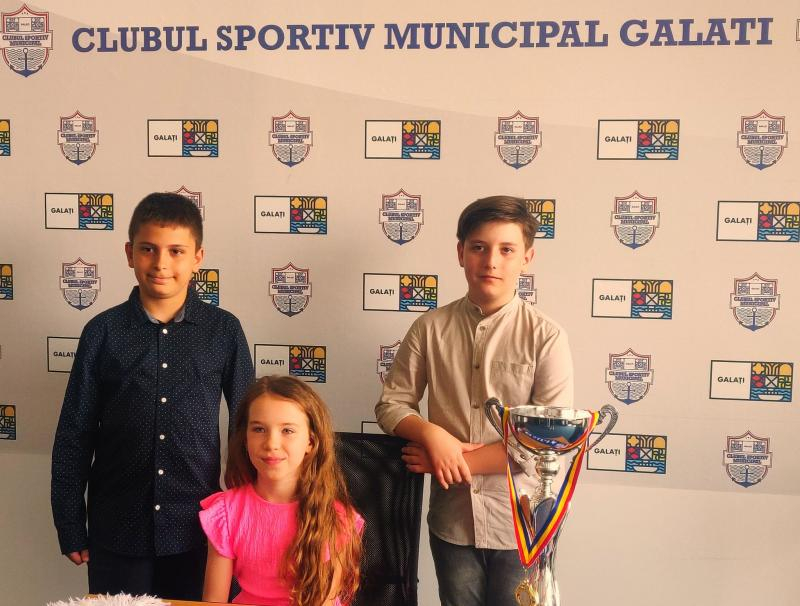 Trei copii șahiști gălățeni, talente de excepție