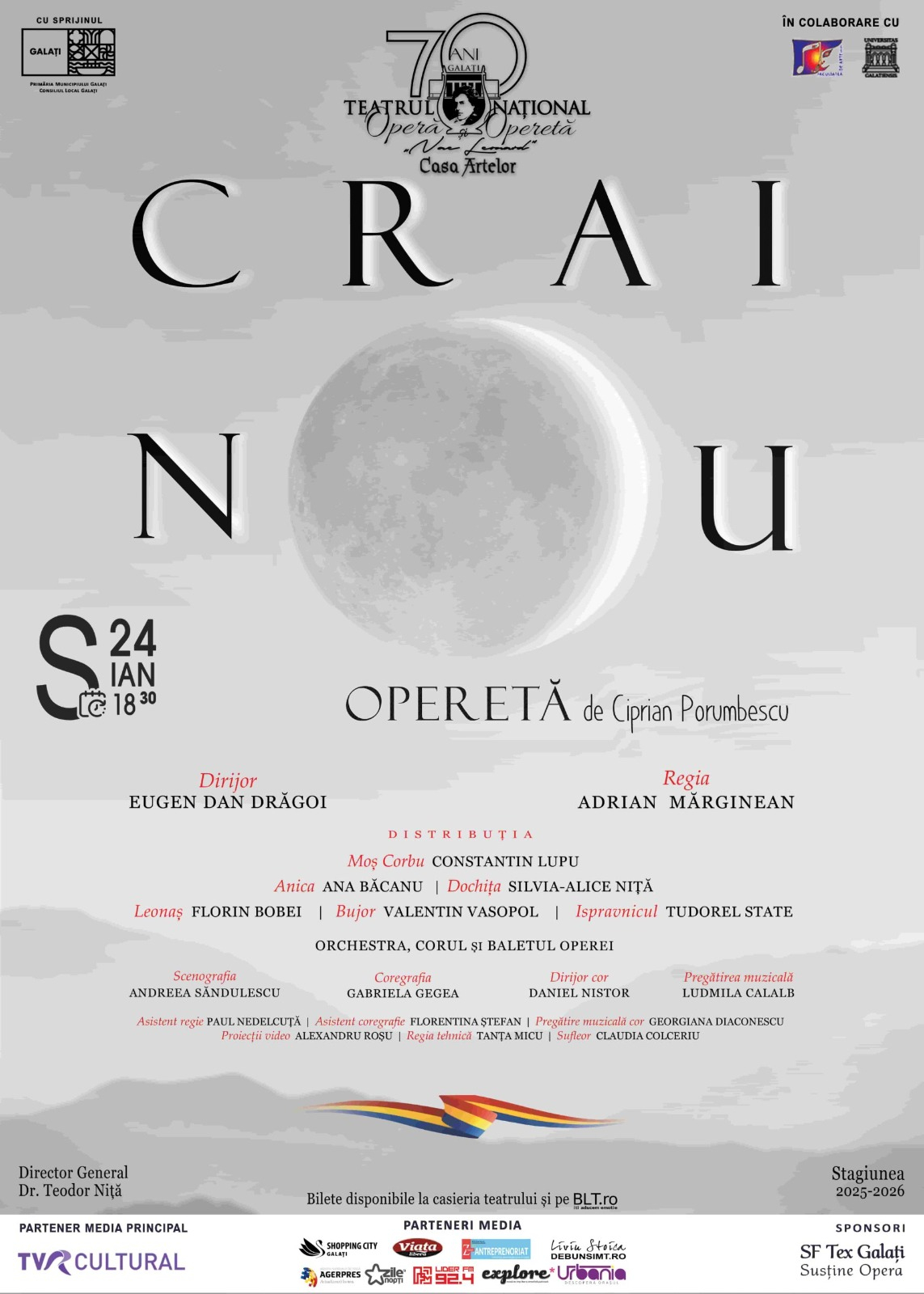 „Crai Nou”, pe scenă de Ziua Unirii Principatelor