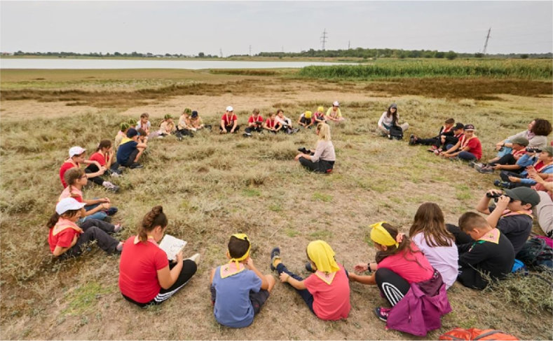Cercetașii gălăţeni au explorat Lacu Sărat