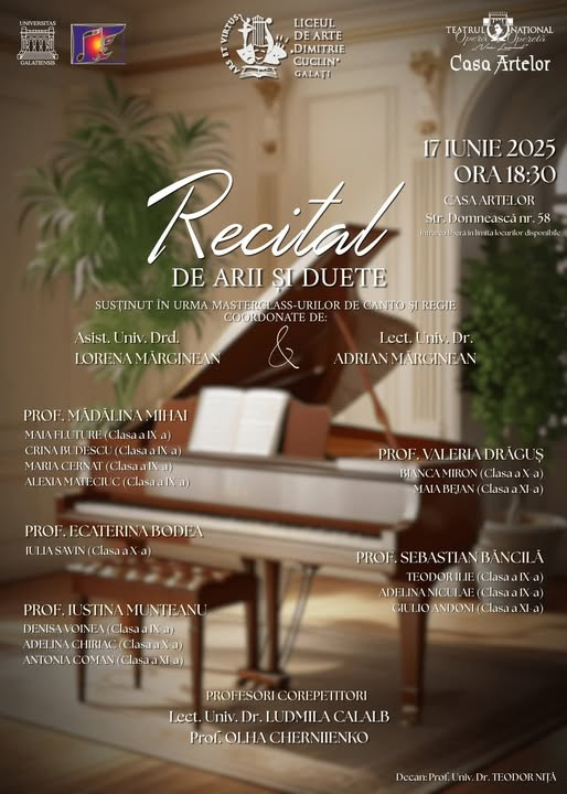 Recital al elevilor de la Liceul de Arte