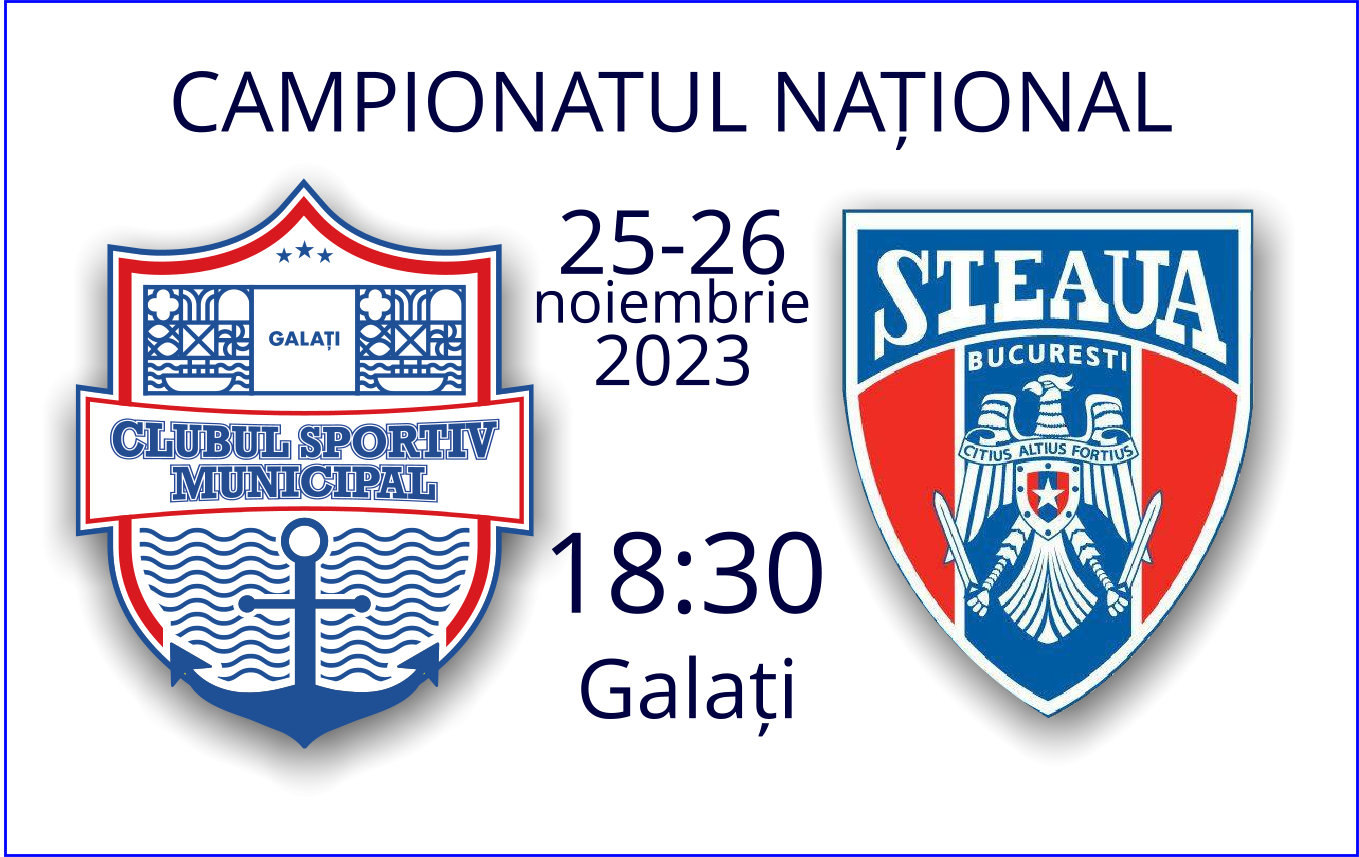 Hochei. „Război” pentru o posibilă „finală mică”, CSM Galați - Steaua București