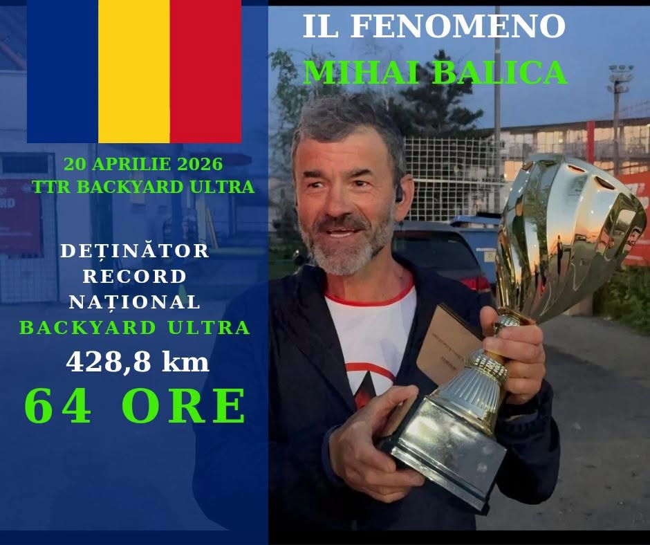 Record incredibil stabilit de ultramaratonistul gălățean Mihail Balica