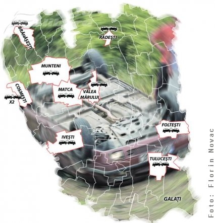 Duminică neagră pe şoselele Galaţiului