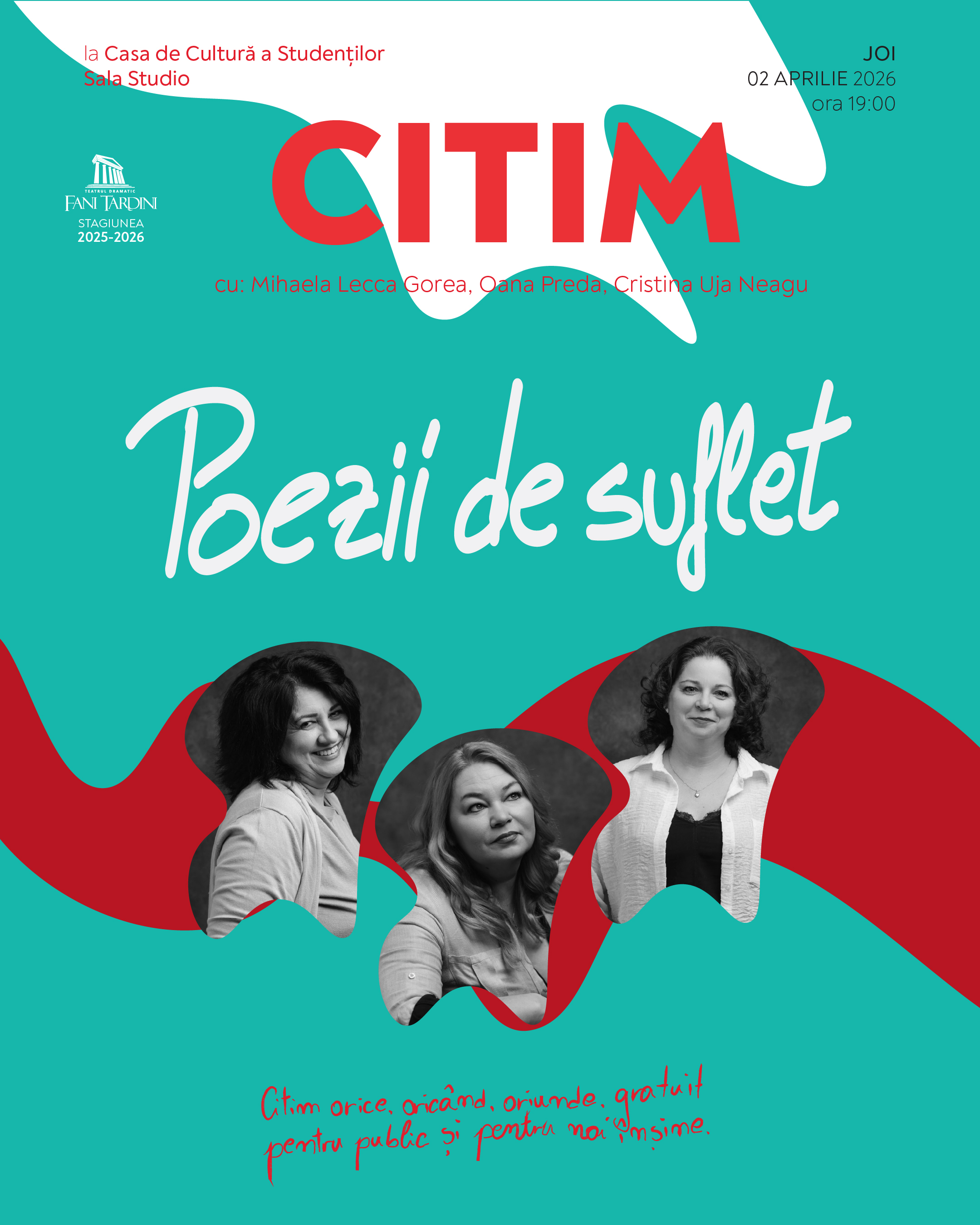 „CITIM poezii de suflet”, la Casa Studenților