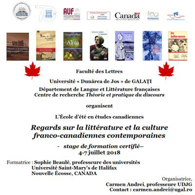 Şcoală de vară de studii canadiene la Galaţi