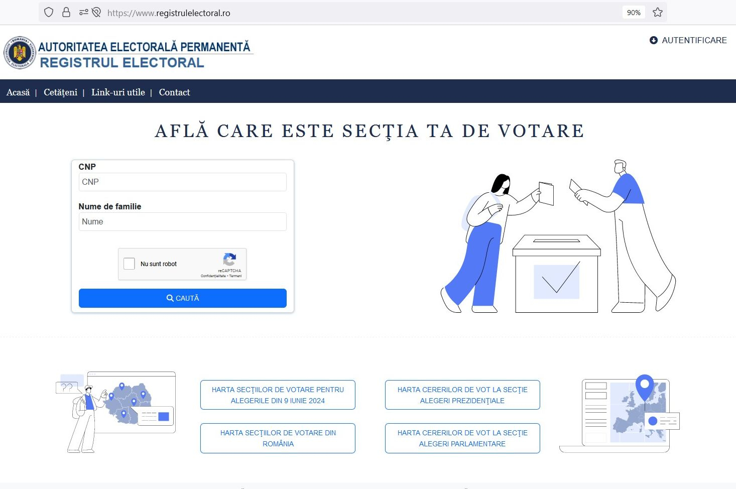 Cum puteți afla secția de votare la care sunteți arondat