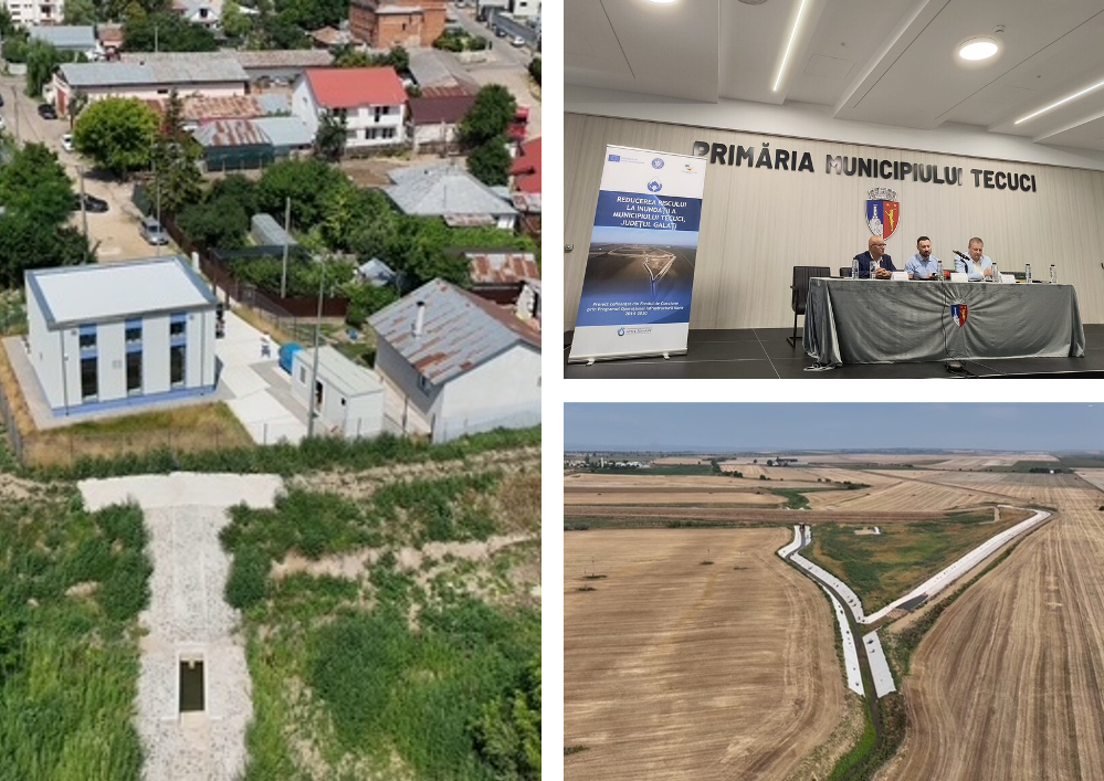 „Astfel de investiții salvează vieți omenești!”. Proiectul de reducere a riscului de inundații în Tecuci, finalizat