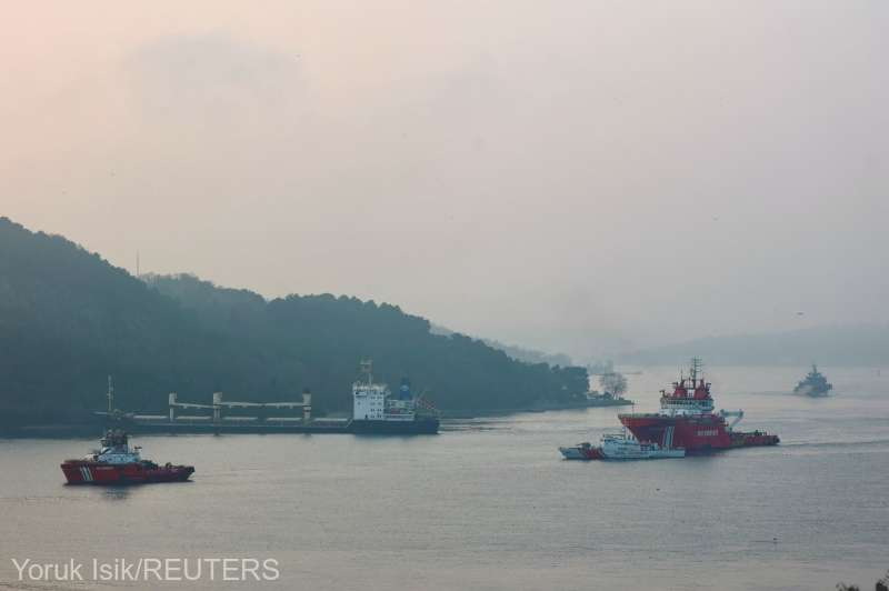 Stare de alertă după ce un cargou ucrainean a eșuat în Strâmtoarea Bosfor