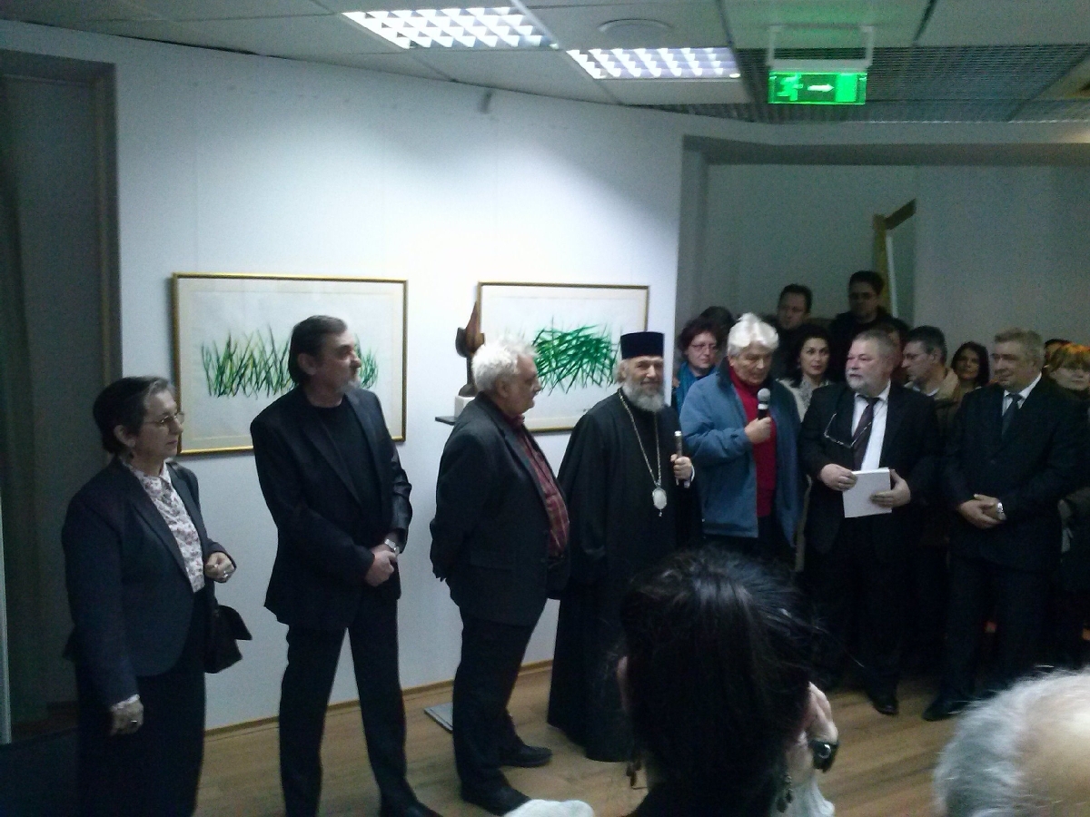 Sculptură-desen-pictură la Muzeul de Artă/ La vernisajul lui Sergiu Dumitrescu, lume ca la revoluţie!