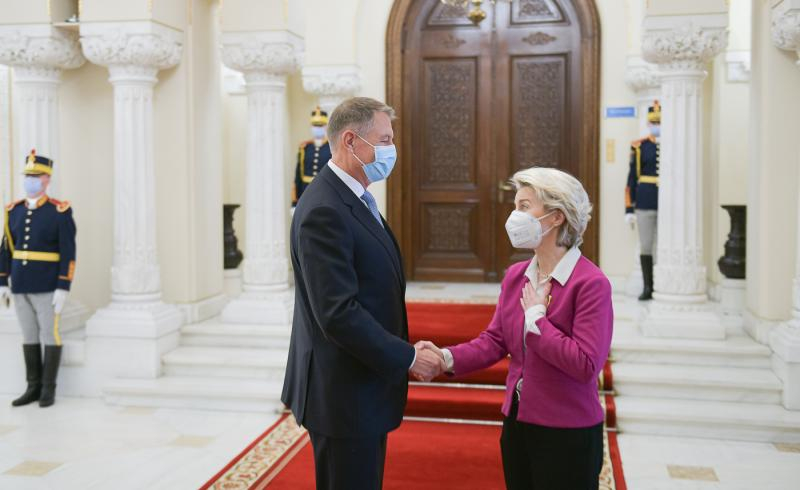 Ursula von der Leyen, la Palatul Cotroceni