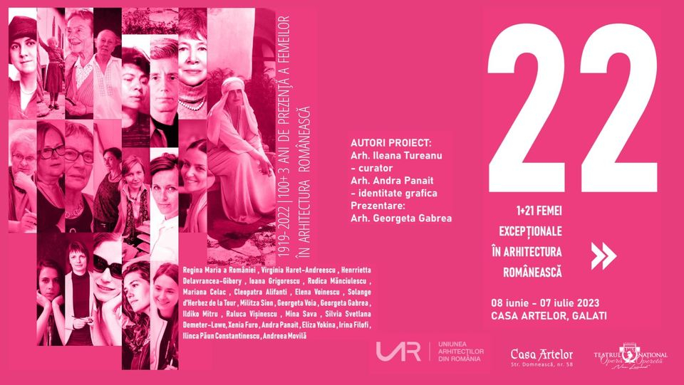 Expoziția „1+21 femei excepționale în arhitectura românească”