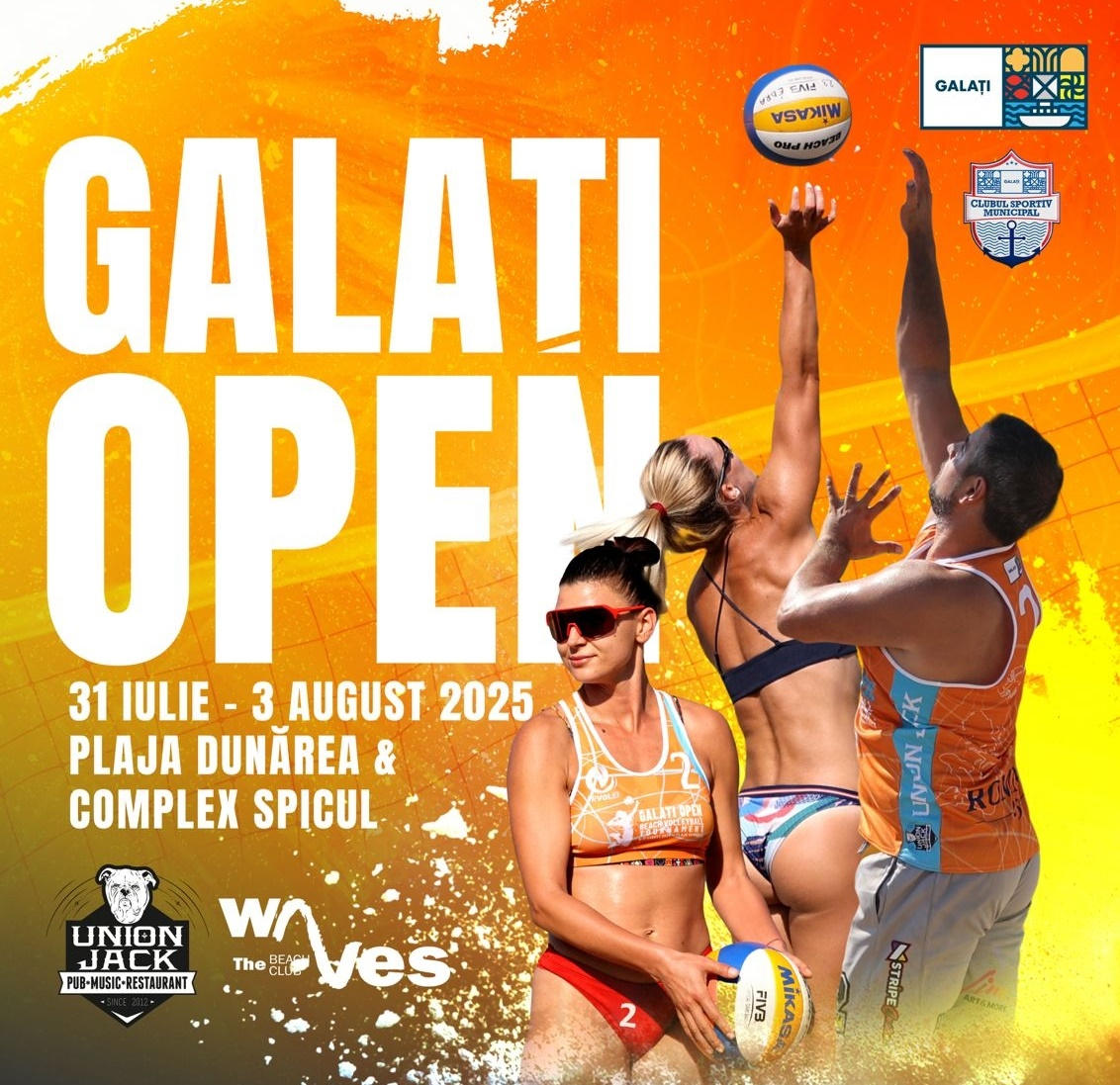 Festival de volei pe plajă. Din sportul gălățean