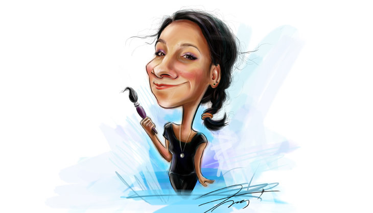 Caricaturile unei gălăţence, în presa iberică (FOTO)