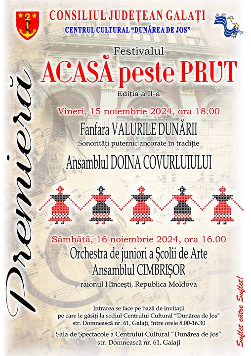 Muzică populară și tradiții moldovenești, la Centrul Cultural