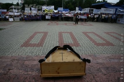 Protest din ce în ce mai timid