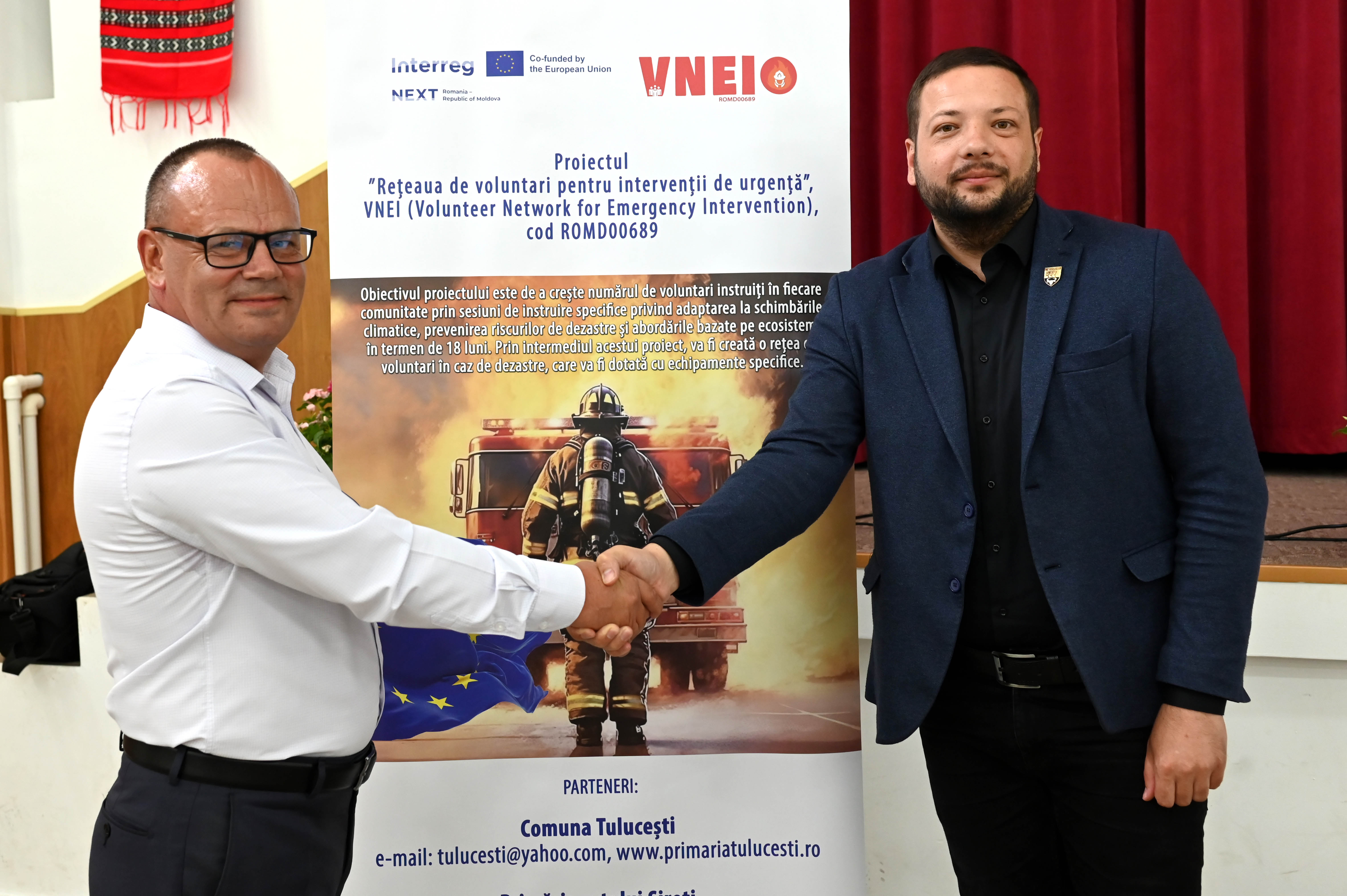 Parteneriat. Voluntari pentru urgențe, la Tulucești
