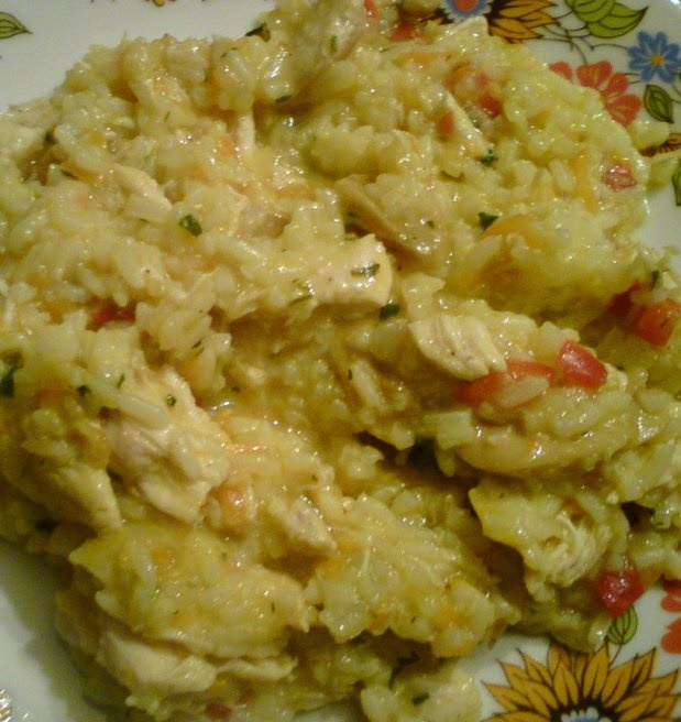 Pilaf de orez cu pui si ciuperci, o rețetă simplă și delicioasă